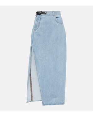 JW Anderson Asymmetric Denim Maxi Skirt - Blue