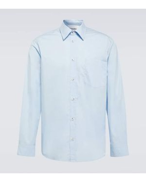 Nanushka Kaleb Cotton Oxford Shirt - Blue