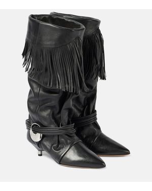 Isabel Marant Stiefel Elten 45 aus Leder - Schwarz