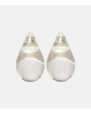 Bottega Veneta Drop Sterling Earrings - White