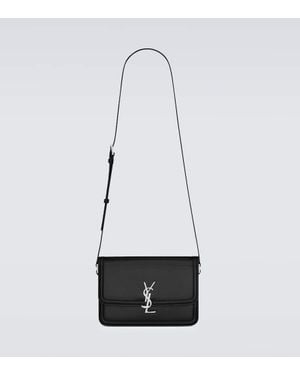 Saint Laurent Messenger Bag Solferino Medium Aus Leder - Weiß