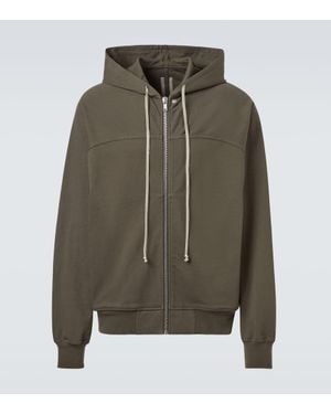 Rick Owens Cotton Jersey Hoodie - Green
