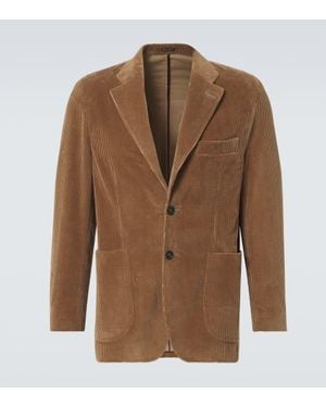Rubinacci Blazer Aus Baumwoll-Cord - Braun