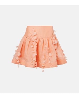Zimmermann Minigonna Dawning - Rosa