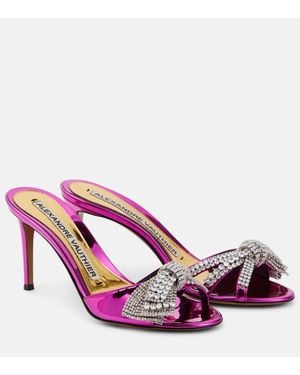 Alexandre Vauthier Mules Shooting A Ornements - Rose