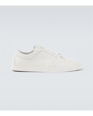 Christian Louboutin Chambelisneak Leather Sneakers - White