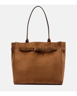 Tom Ford Tote Bag Audrey Medium Aus Veloursleder - Braun