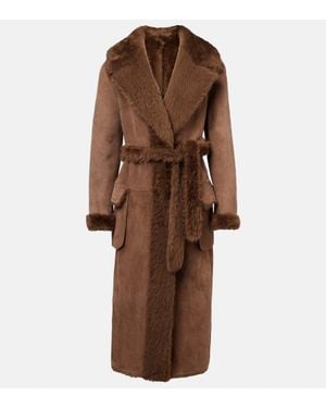 Ralph Lauren Wendbarer Mantel Wilmer Aus Shearling - Braun