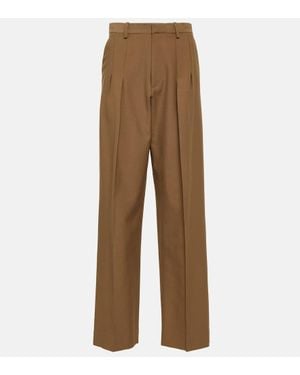 Victoria Beckham High-Rise Straight Trousers - Brown