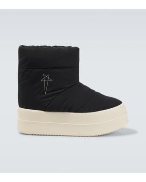 Rick Owens Stivali Mega Bumper Lunar Con Platform - Nero