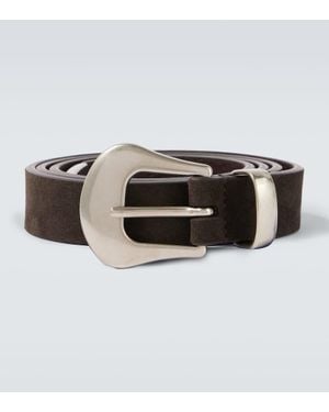 Lardini Ceinture En Daim - Marron
