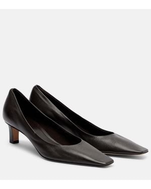 The Row Pumps Carla 45 Aus Leder - Schwarz