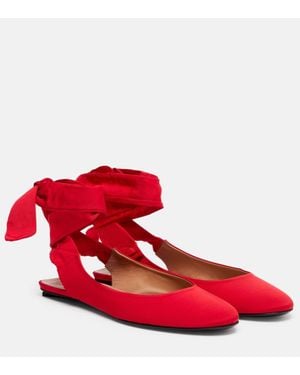 The Attico Ballerinas Cloe - Rot