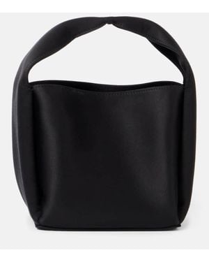 TOTEME Tote Petite Aus Satin - Schwarz