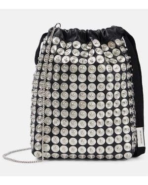 Ann Demeulemeester Verzierte Bucket-Bag Edia Mini Aus Leder - Schwarz