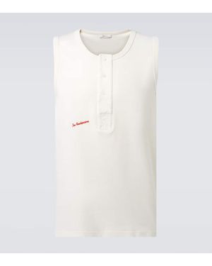JW Anderson Top Aus Baumwoll-Jersey - Weiß