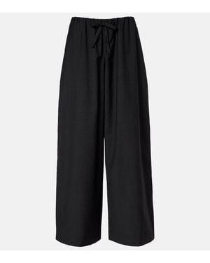 TOTEME Weite Hose Aus Wolle - Schwarz