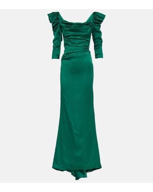 Vivienne Westwood Robe Astral Aus Satin - Grün