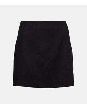 SIR. Minifalda En Mezcla De Lino - Negro