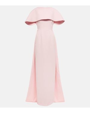 Emilia Wickstead Liza Cape Gown - Pink