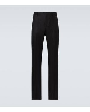 Givenchy Pantaloni Regular Gessati - Nero