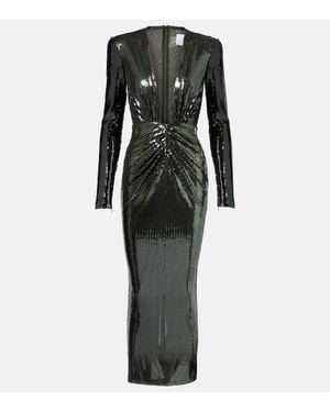 Alex Perry Robe Mit Pailletten - Schwarz