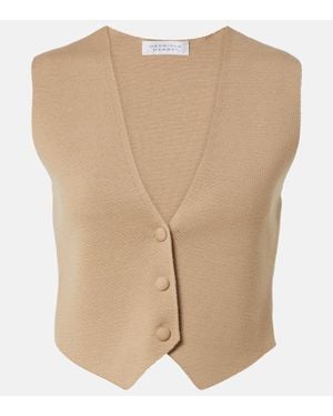 Gabriela Hearst Styx Wool And Cashmere Vest - Natural