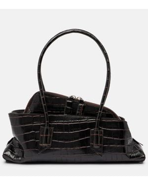 The Attico Tote Bag La Passeggiata Small Aus Leder - Schwarz