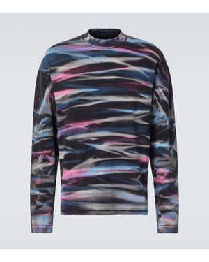 ERL Longsleeve aus Baumwoll-Jersey - Blau