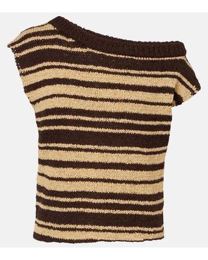 Faithfull the Brand Top Micah Aus Einem Baumwollgemisch - Braun