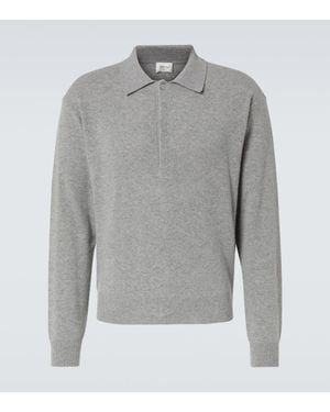 Saint Laurent Polo En Laine - Gris