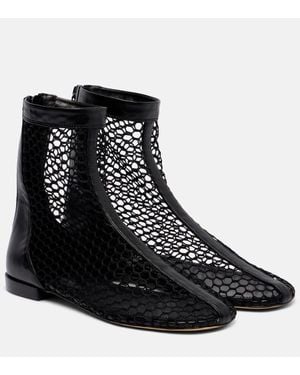 Souliers Martinez Maxima Mesh Ankle Boots - Black