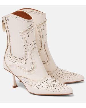 Zimmermann Eliot 65 Leather Ankle Boots - Natural