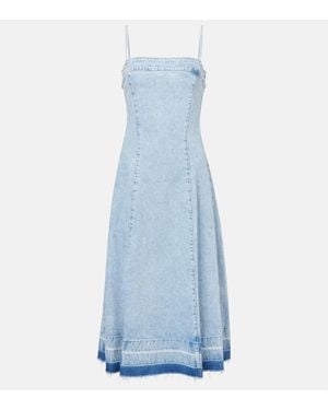 Jonathan Simkhai Clarissa Denim Midi Dress - Blue