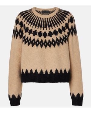 Nili Lotan Pull Alena En Alpaga Et Laine Melanges - Noir