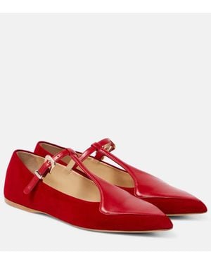 Gabriela Hearst Ballerine Mary Jane Liv - Rosso