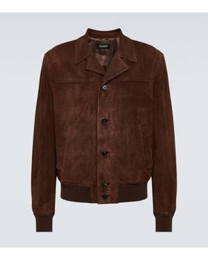 Dolce & Gabbana Suede Jacket - Brown