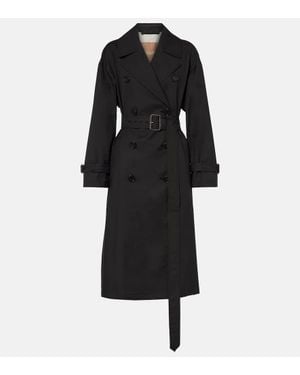 Max Mara Trenchcoat Fiorito Aus Twill - Schwarz