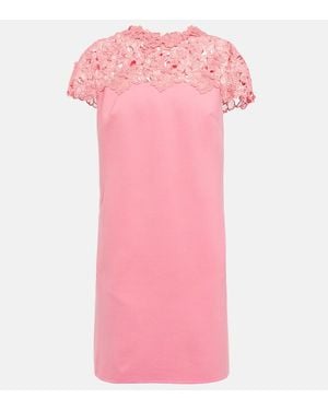 Oscar de la Renta Minikleid Aus Spitze - Pink