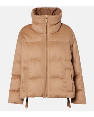 Max Mara Diego Reversible Camel Hair Down Jacket - Brown