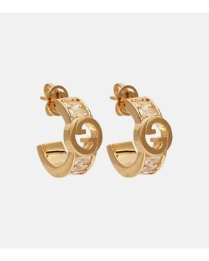 Gucci Boucles D'Oreilles Blondie A Ornements - Métallisé
