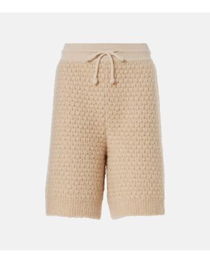 Loro Piana Cocooning Cashmere Shorts - Natural