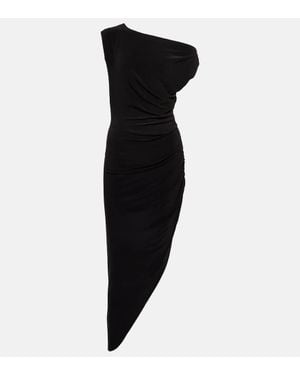 Norma Kamali Off-Shoulder Jersey Gown - Black