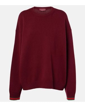 Gucci Jersey De Cachemir Y Lana - Rojo