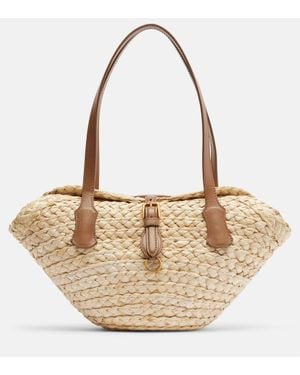 Dolce & Gabbana Capri Small Raffia Basket Bag - Natural
