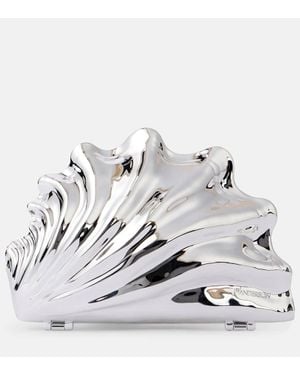 JW Anderson Shell Mini Clutch - Metallic