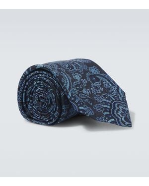 Etro Krawatte Aus Seiden-Jacquard - Blau