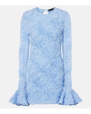 ROTATE BIRGER CHRISTENSEN Floral Minidress - Blue