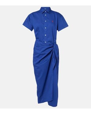 Polo Ralph Lauren Cotton Maxi Dress - Blue