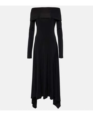 オールインワン・サロペット Max Mara Manu Off Shoulder Dress In Black Cotton Max Mara Manu Off Shoulder Dress in Black | Lyst